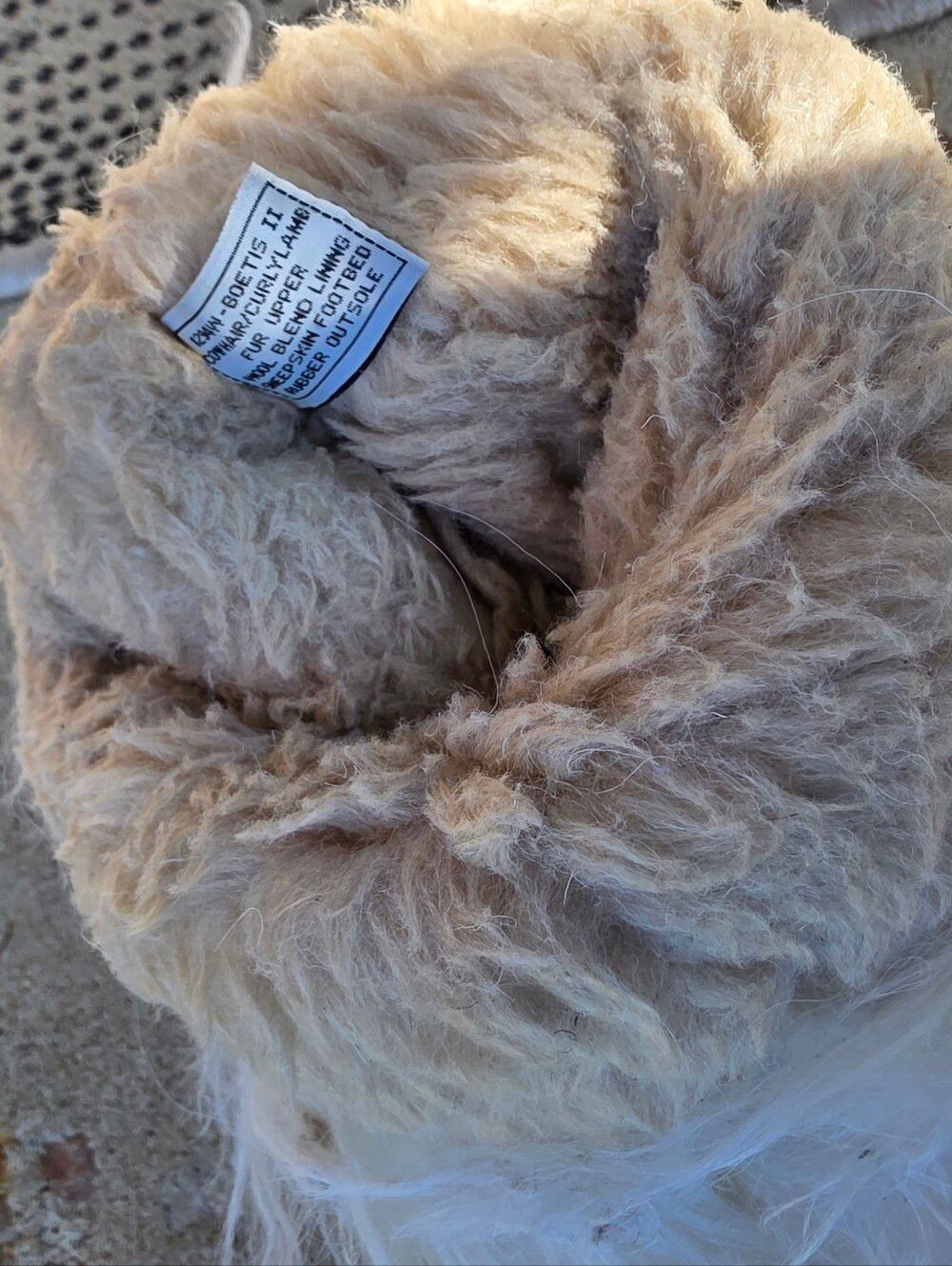 BearPaw Boetis ll Real White Lamb Fur Wool Lined Boots Womens Size 7 - Picture 12 of 15